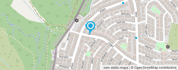 מפת הגעה אל טיפול באומנות לצרכים מיוחדים וגריאטריה