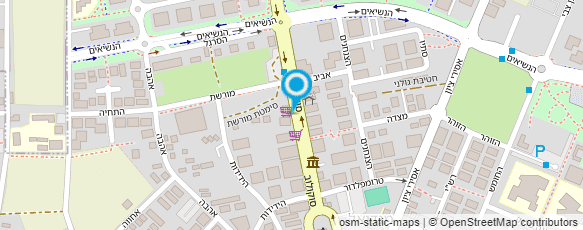 מפת הגעה אל ירוק - רשת מקומונים בשרון