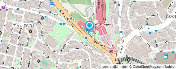 מפת הגעה אל תחנת דלק סונול