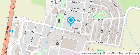 מפת הגעה אל רגבה מושב שתופי חקלאי בע"מ