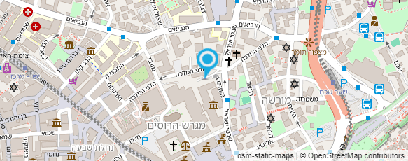 מפת הגעה אל מוזיאון אסירי המחתרות בירושלים