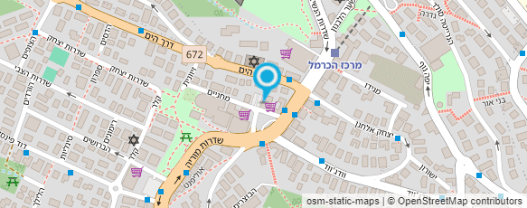 מפת הגעה אל כרמל אחוזה טקסי בע"מ