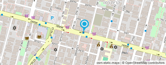 מפת הגעה אל מרכז רעננה- בית מרקחת