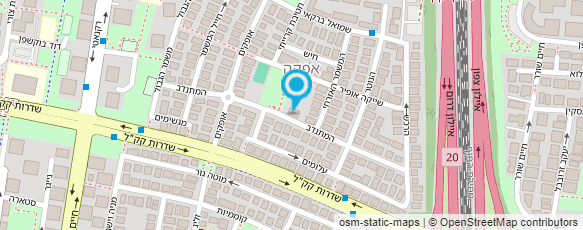 מפת הגעה אל גן אביב