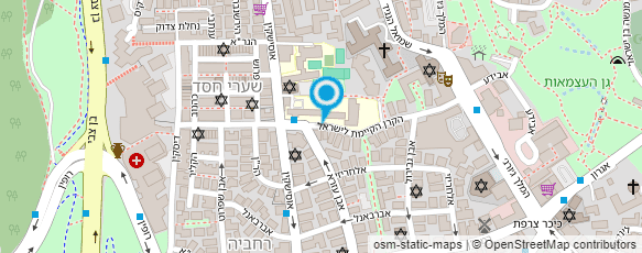 מפת הגעה אל פרופ' זילברמן ירוחם