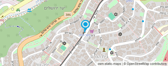 מפת הגעה אל ד"ר רודולפסון עוזי