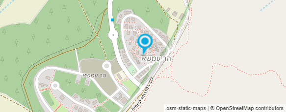 מפת הגעה אל הר עמשא