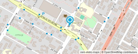 מפת הגעה אל ע"ש בן גוריון