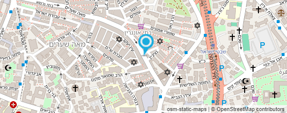 מפת הגעה אל דפוס א.ב. ברטוב בנימין