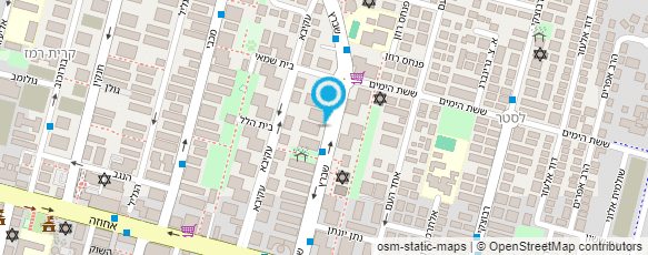 מפת הגעה אל הפדרציה הציונית דרום אפריקה (ישראל)