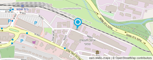 מפת הגעה אל מוסך העיר בית שמש מפת הגעה אל מוסך העיר בית שמש