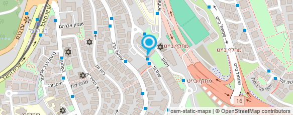 מפת הגעה אל אולמי נוף ירושלים