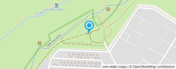 מפת הגעה אל חניון המפלים - הכפר האינדיאני