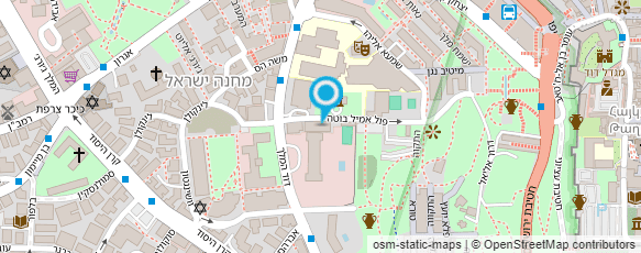 מפת הגעה אל מרכז האירגונים של ניצולי השואה בישראל