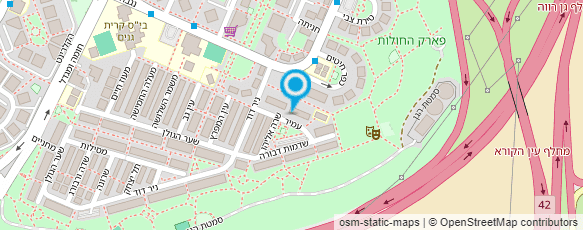 מפת הגעה אל מבני עץ - מרודי שלמה