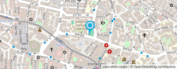 מפת הגעה אל בית הספר האנגליקני