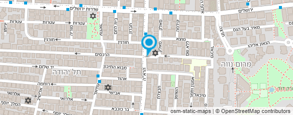 מפת הגעה אל או.אי ישראל-אכלני יתר אנונימיים