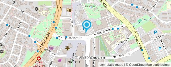 מפת הגעה אל עתיד הנגב - בי"ס לנהיגה