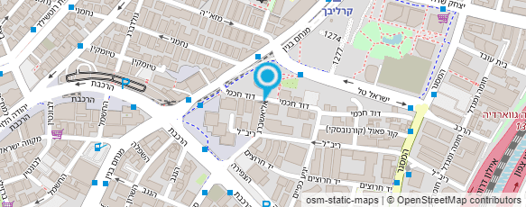 מפת הגעה אל המרכז לעיוור בישראל