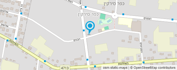 מפת הגעה אל בריכת סירקין