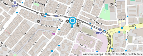 מפת הגעה אל ד"ר בנזראי שלמה