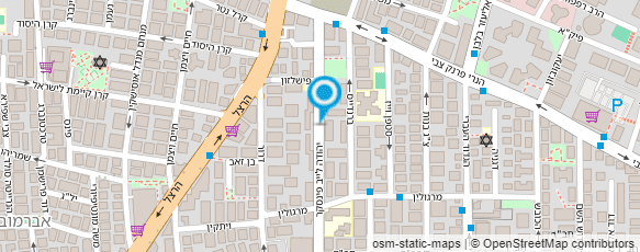 מפת הגעה אל יניב לוי - עיצוב שיער מפת הגעה אל יניב לוי - עיצוב שיער