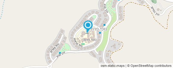 מפת הגעה אל שכונת נופי פרת בכפר אדומים אגודה שיתופית בע"מ