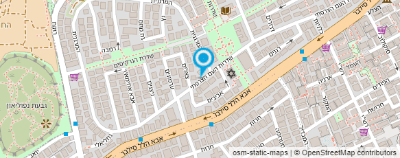 מפת הגעה אל פרופ' הלפרין דורון