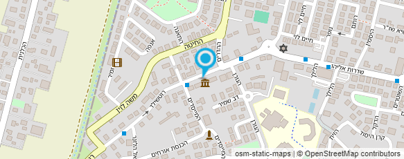 מפת הגעה אל מוזיאון המושבה ע"ש ערן שמיר