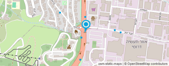 מפת הגעה אל מוסך האומן-כיוון פרונט