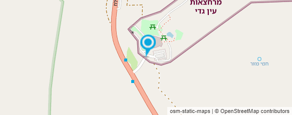 מפת הגעה אל חמי עין גדי