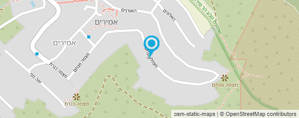 מפת הגעה אל מיכל פילר - ג'קוזי ביער