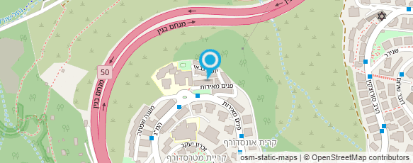 מפת הגעה אל ישיבת בית שמואל