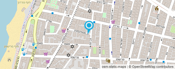 מפת הגעה אל פרופ' אלסנר גבריאל