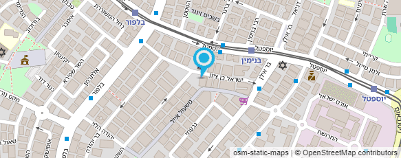 מפת הגעה אל ספריית אביטל-השאלה לילדים ונוער