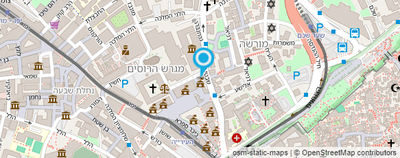 מפת הגעה אל "מוריה" - חברה לפיתוח ירושלים בע"מ