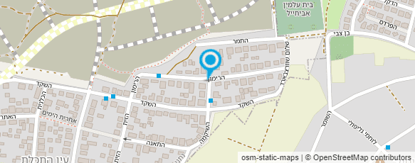 מפת הגעה אל גינות ראובן מפת הגעה אל גינות ראובן