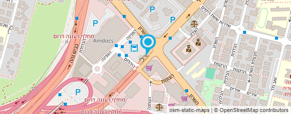 מפת הגעה אל קניון הצומת