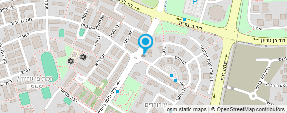 מפת הגעה אל מכולת יעקב - גן הורדים