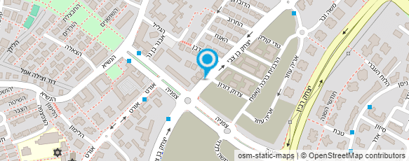 מפת הגעה אל המכללה האקדמית אשקלון