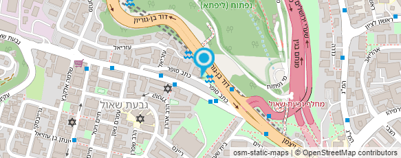 מפת הגעה אל גלנצר אבי "טסטליין"