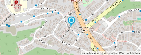 מפת הגעה אל עמותת אלצהיימר ומחלות דומות-סניף חיפה