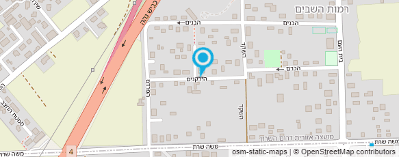 מפת הגעה אל פעוטון המושב