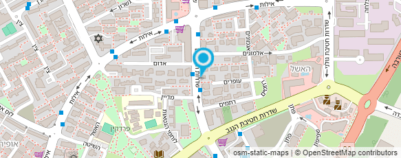 מפת הגעה אל אגודה למען הקשיש