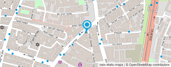 מפת הגעה אל מוסדות שערי ציון