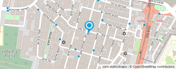 מפת הגעה אל שטרן הרב יעקב מאיר