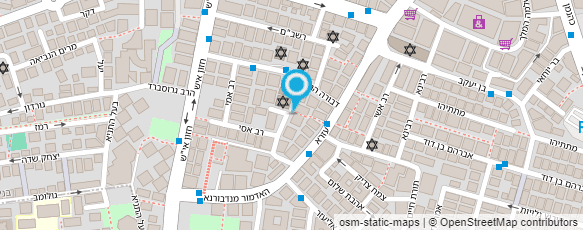 מפת הגעה אל גלינסקי הרב יעקב