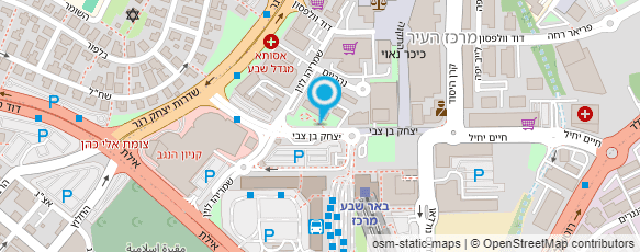 מפת הגעה אל בי"ס לנהיגה אשכול הנגב