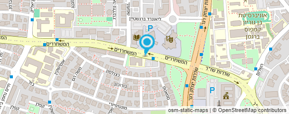 מפת הגעה אל מכללת אתגר תקשורת