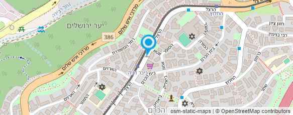 מפת הגעה אל גינדי - תפירה לפי הזמנה